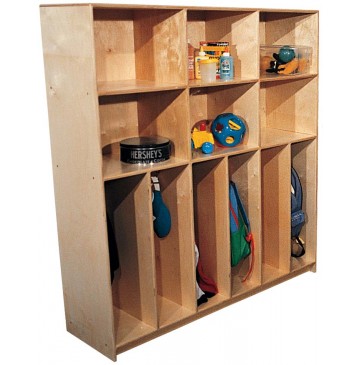 Mainstream School Age Divided Lockers w/Cubbies for 10, 60''w x 15''d x 60''h (Lockers for 6 shown) - sfk1255sa_stddivlckrcubs_6-360x365.jpg