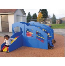 Strictly For Kids Ultimate Infant/Toddler Outdoor Playground Structure, Bright Colors