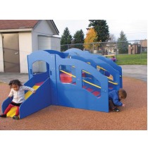 Strictly For Kids Ultimate Infant/Toddler Outdoor Playground Structure, Bright Colors