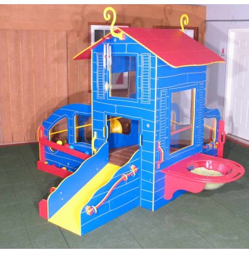 Strictly for Kids Infant/Toddler Cottage Playstation 4, Outdoor Playground, Natural (Bright shown) - sfpg465b_cottplaysta4-2-360x365.jpg