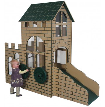 Strictly For Kids Castle Infant/Toddler Outdoor Step 'n Slide, Bright (Natural colors shown) - sfpg510n_castlestepslide_2-360x365.jpg