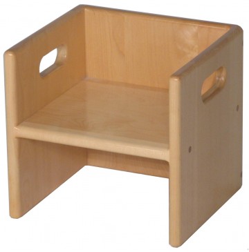 Solid Maple Cube Chair, 11x10x11Â½h (Cube Chair only) - sk2075_cubechair-360x365.jpg