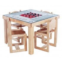 Deluxe Adult Game Table, 35''w x 35''d x 30''h (School Age shown) (Chairs not included)