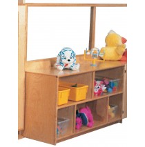 Deluxe Divider with 24''h Storage & Divided Shelves, 48''w