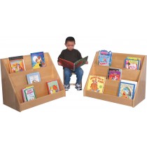 Strictly For Kids Deluxe Maple Infant/Toddler Book Display, 30''w x 16''d x 24''h