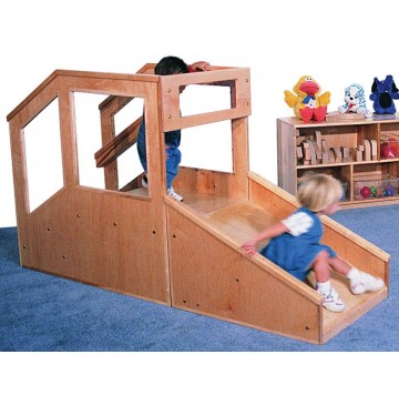 Strictly For Kids Step 'n Slide Deluxe Infant/Toddler Mini Loft, 72''w x 25''d x 48''h, 15''h Platform - sk440_dlxstepslideitloft-360x365.jpg