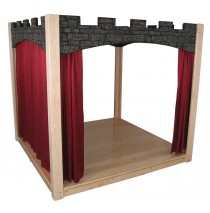 Deluxe Castle Design Indoor Stage with Curtains, 96''w