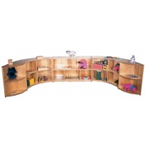 Deluxe Tidal Wave, 36''h Wave Storage Set (30''h with 2 shelves shown)