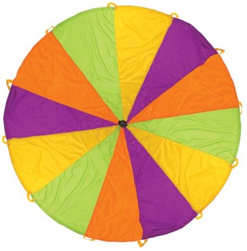 Pacific Play Tents 10 ft. Rainbow Playchute Parachute with Handles - rainbow-parachute-360x365.jpg