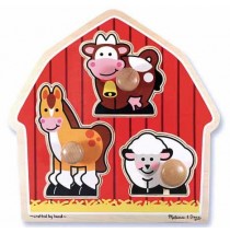 Barnyard Animals Jumbo Knob Puzzle Melissa & Doug
