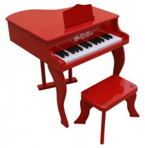 Schoenhut Fancy Baby Grand Toy Piano 30 Key Red