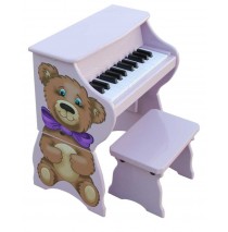 Schoenhut Piano Pals Teddy Bear With Bench